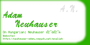adam neuhauser business card